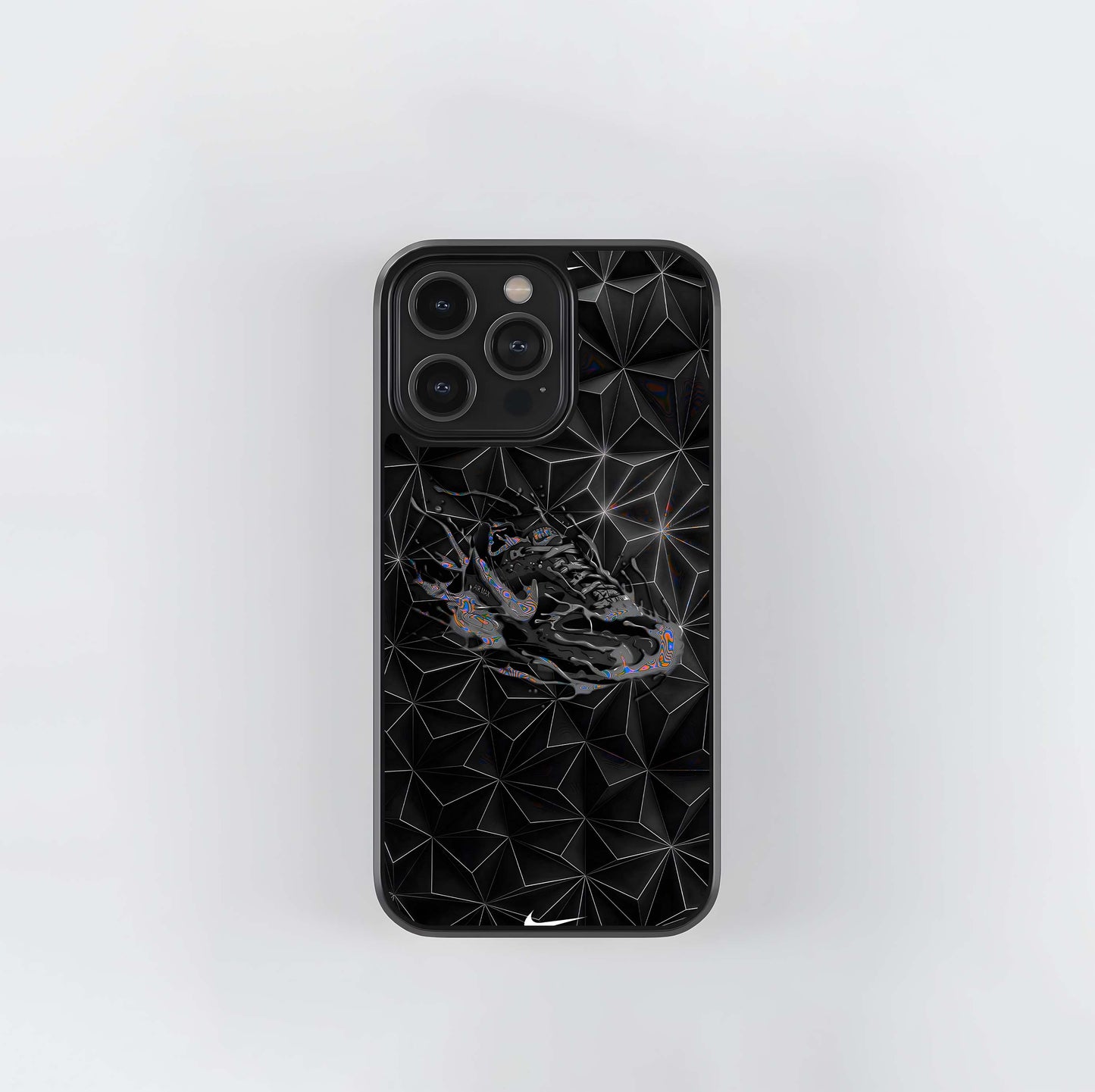 Vaporwave Sneaker Splatter (Nike) Glass Case