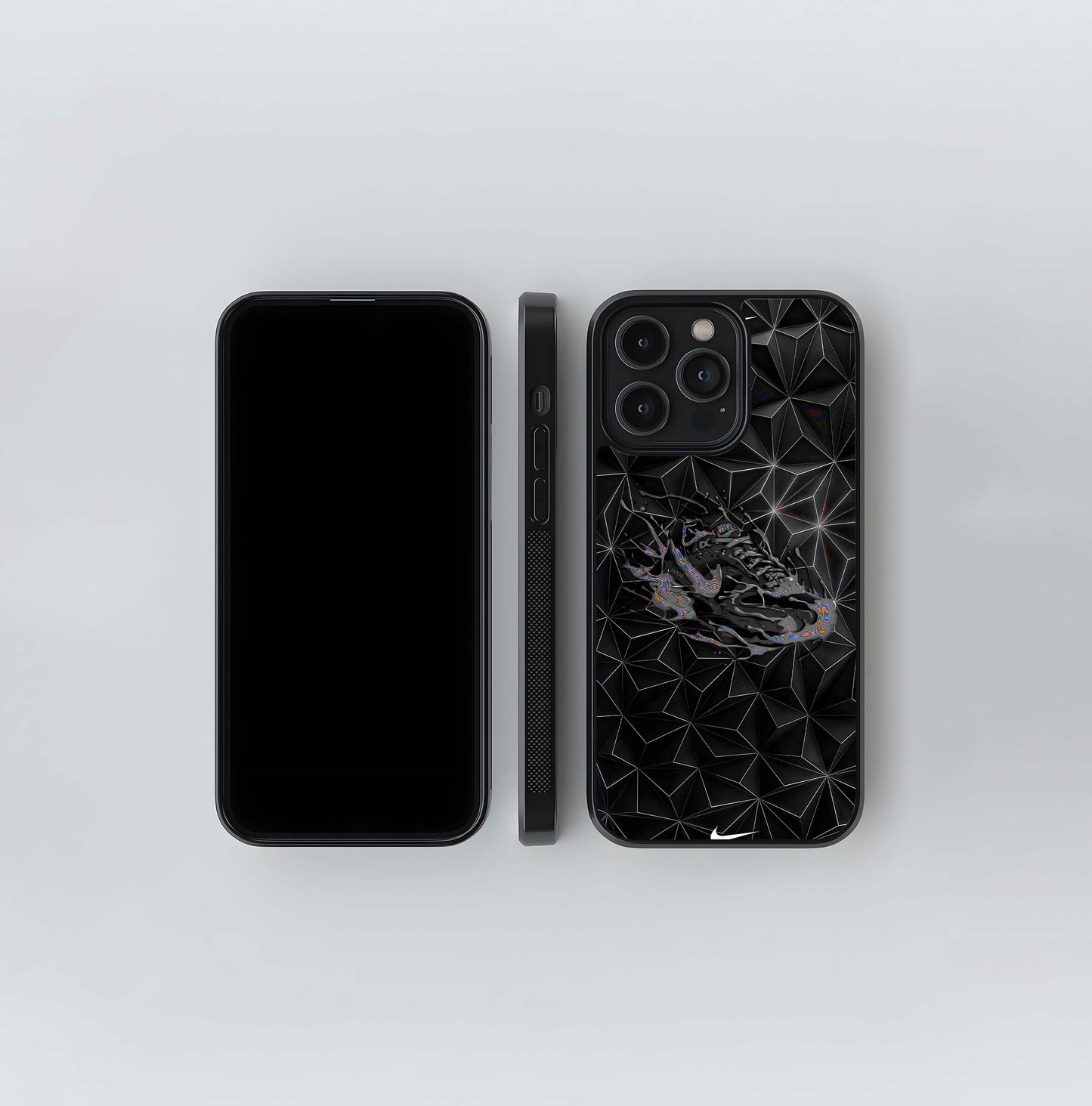 Vaporwave Sneaker Splatter (Nike) Glass Case