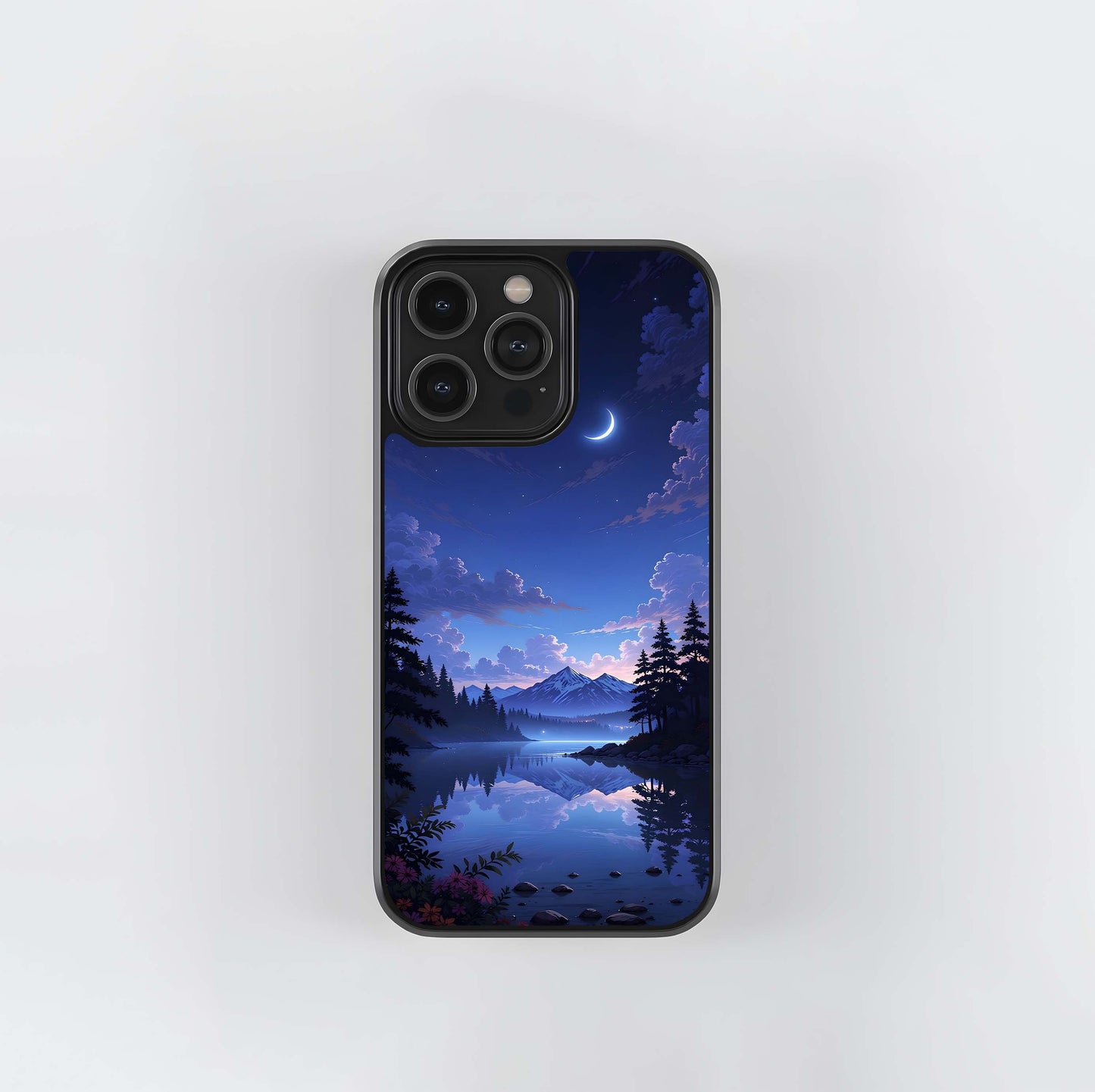 Midnight Lake Peace Glass Case