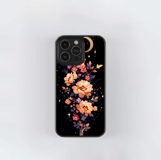 Moonlit Florals Moon Glass Case