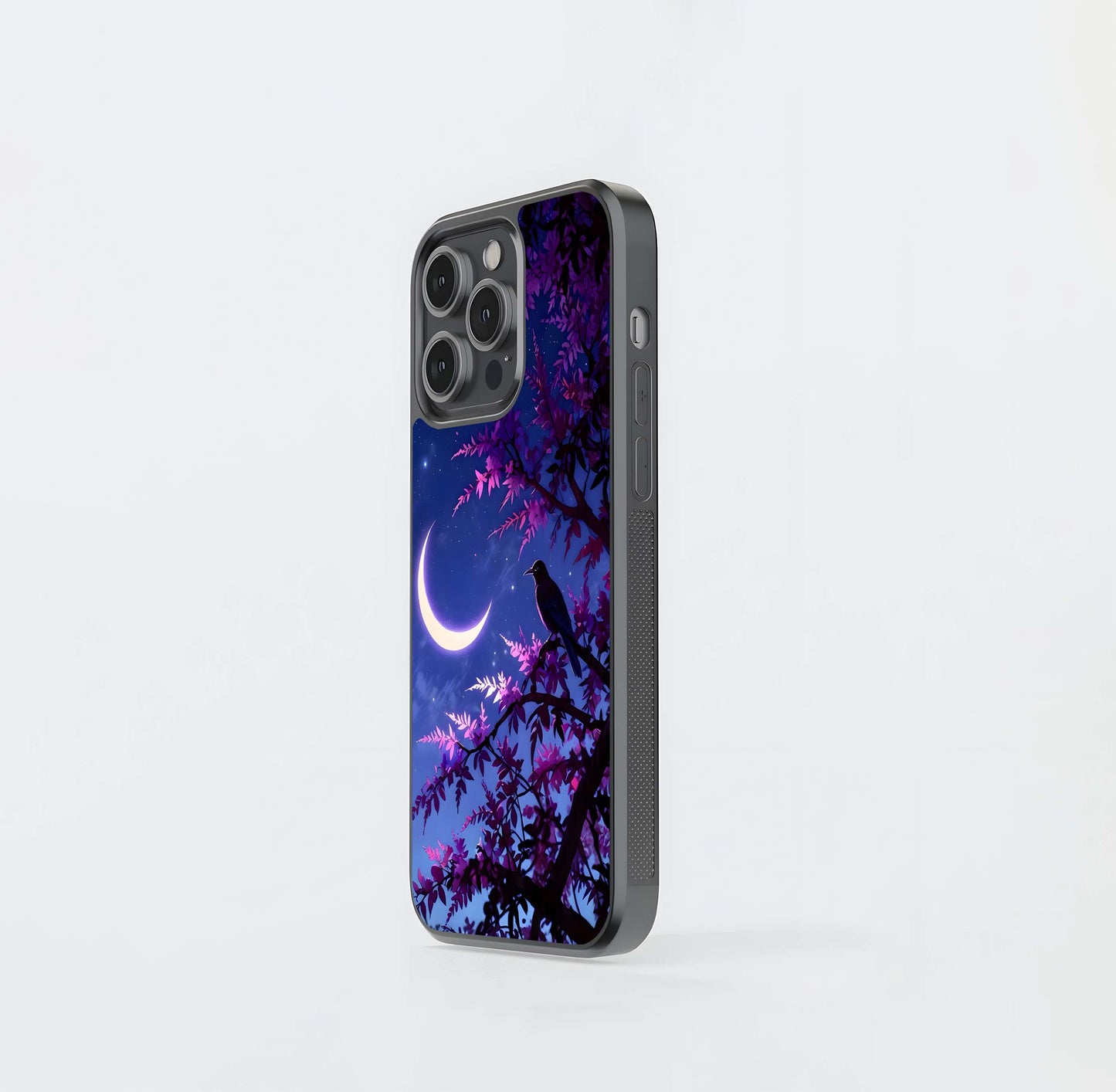 Crow &  Moon Scenery Glass Case
