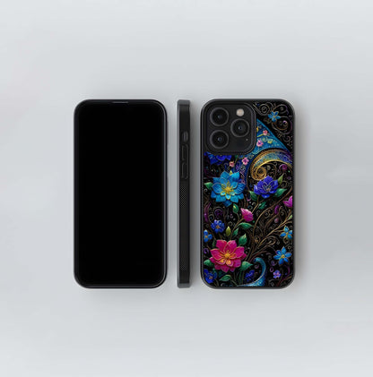 Baroque Gold Filigree Bloom Glass Case