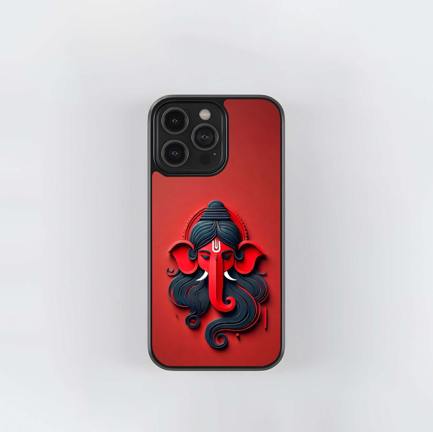 The Crimson Ganesha Glass Case