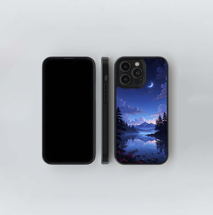Midnight Lake Peace Glass Case