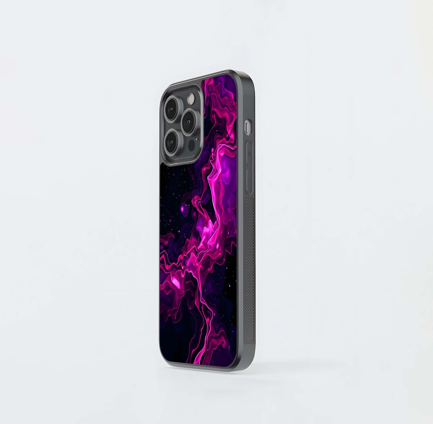 Neon Stellar Plume Glass Case