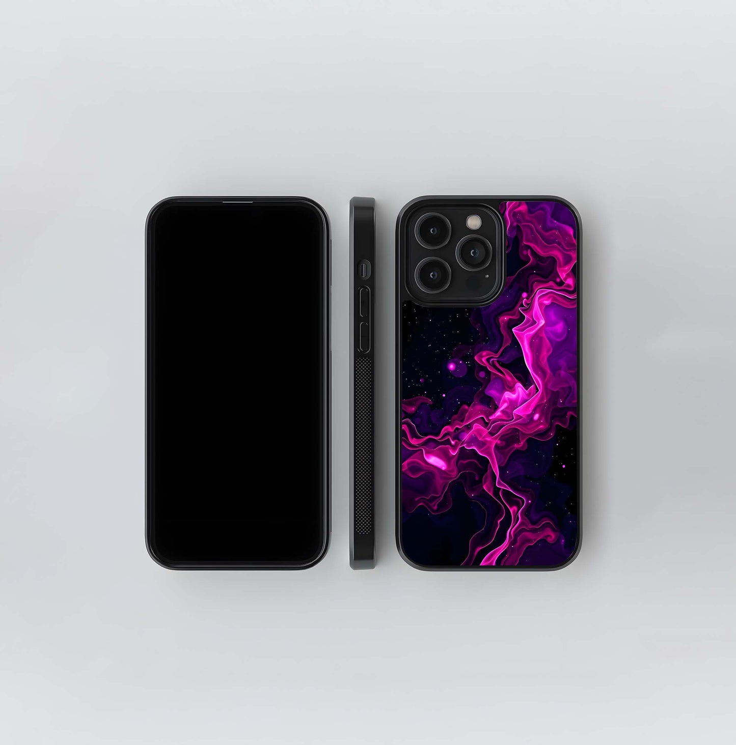 Neon Stellar Plume Glass Case