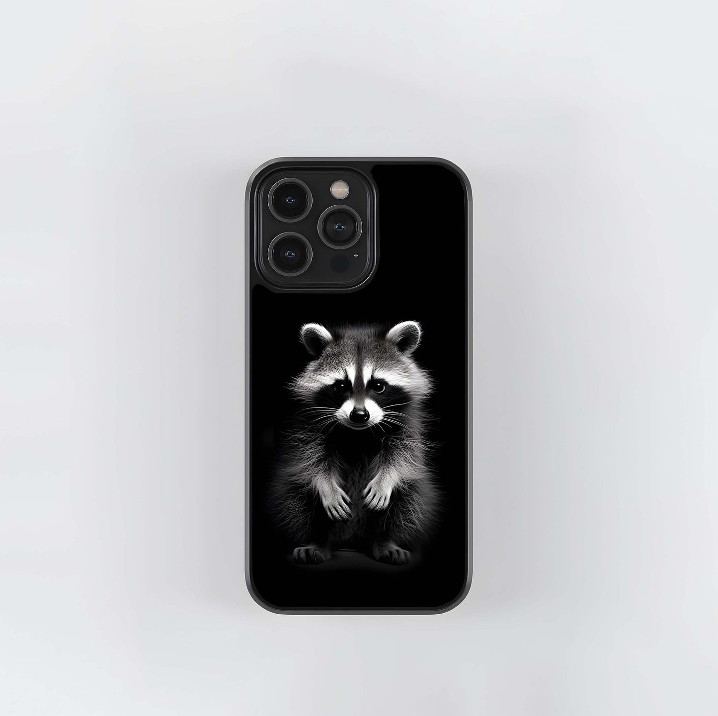 Nocturne Raccoon Portrait Glass Case