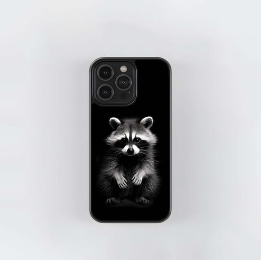 Nocturne Raccoon Portrait Glass Case