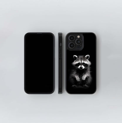 Nocturne Raccoon Portrait Glass Case
