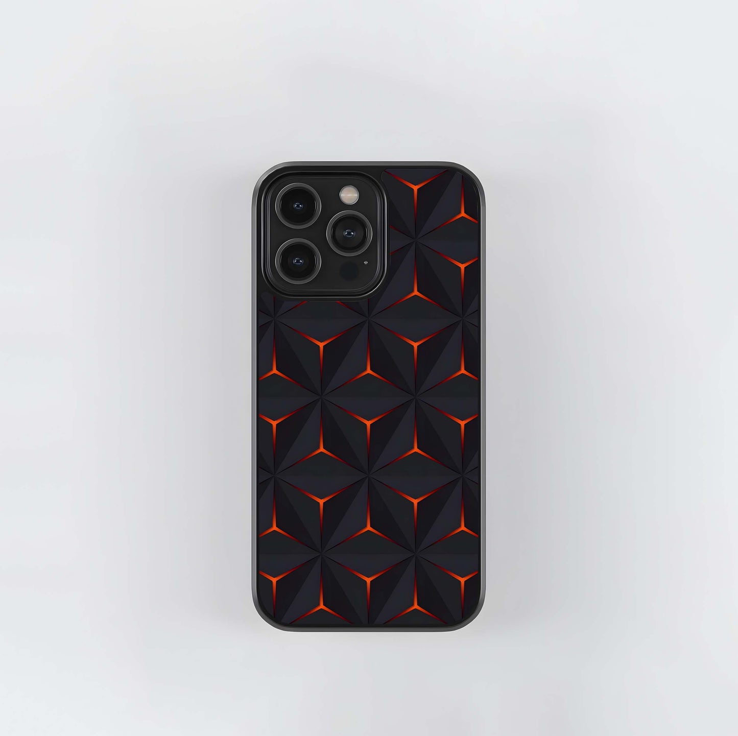 Volcanic Polyhedra Grid Glass Case