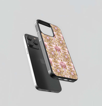 Baroque Peony Glass Case
