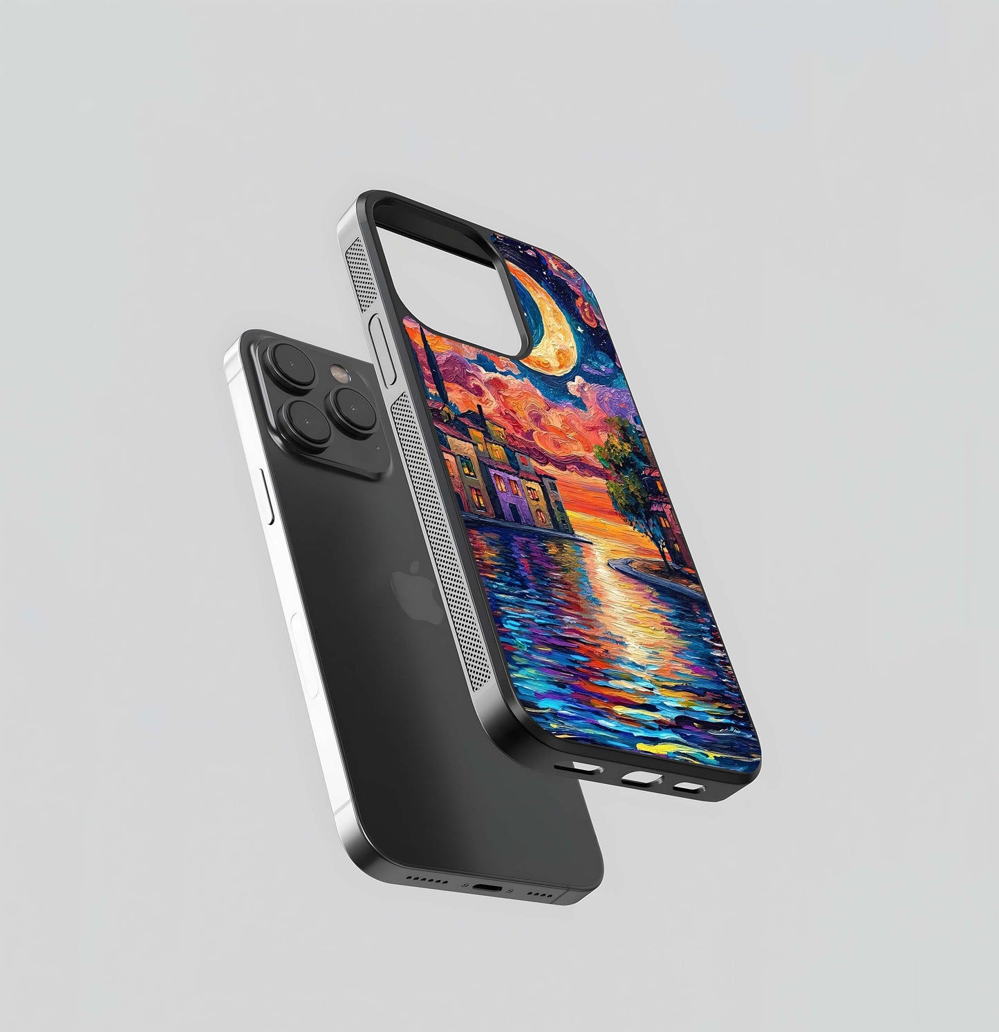 Multiple Watercolor Art Glass Case