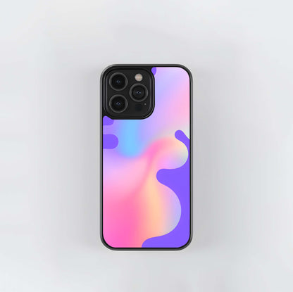 Abstract pastel swirl Glass Case