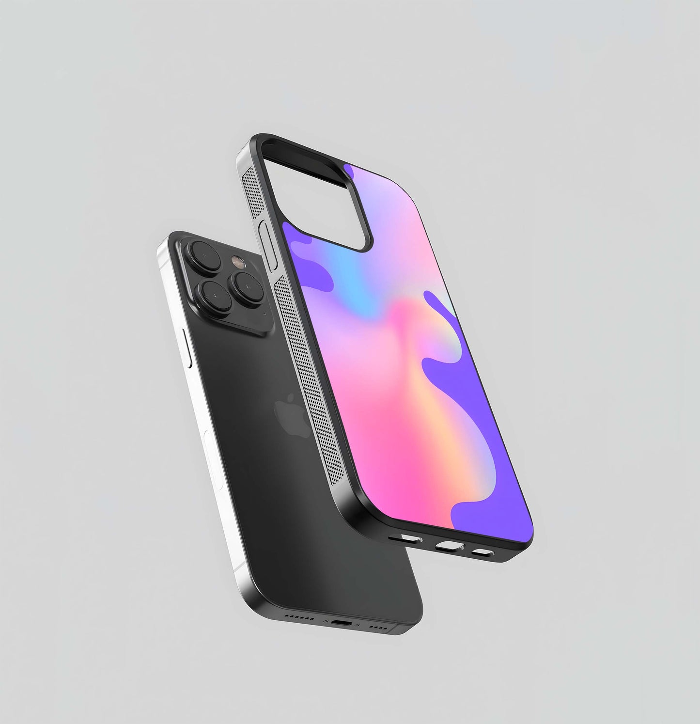 Abstract pastel swirl Glass Case