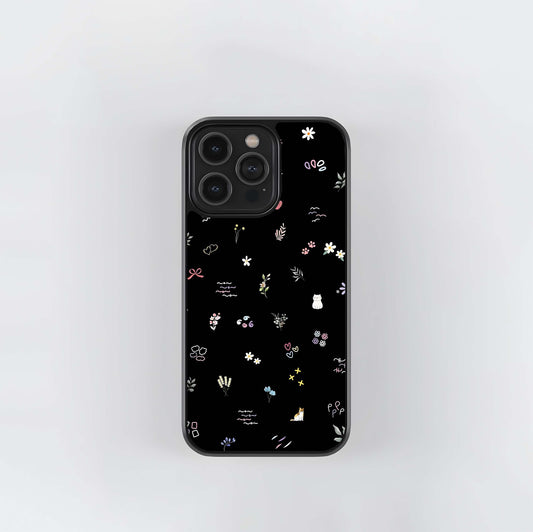 Aesthetic Objects & Black Background Glass Case