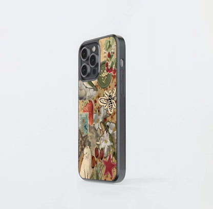 Aesthetic Postage Stamps Glass Case