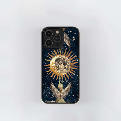 Aesthetic Retro Angel Glass Case