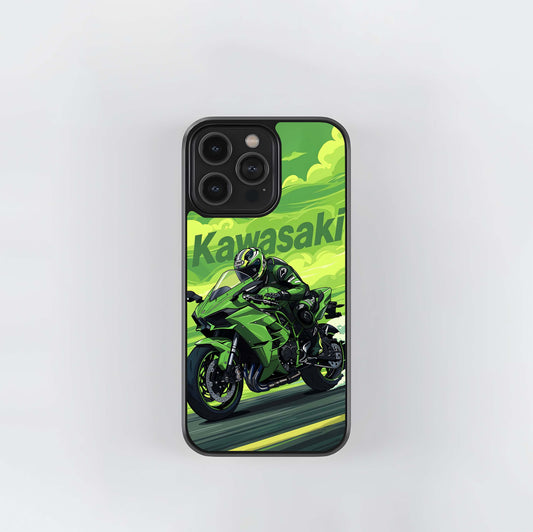Green Kawasaki Glass Case