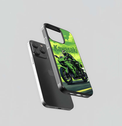 Green Kawasaki Glass Case