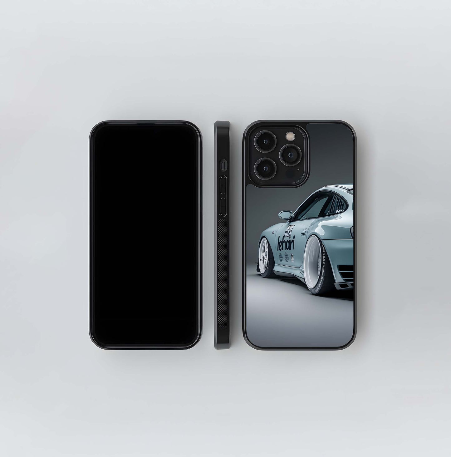 Pale Blue Porsche 996 Glass Case