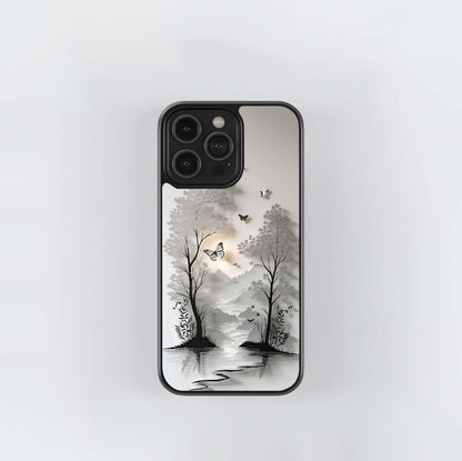 Paper-Cut Moonlight Grove Glass Case