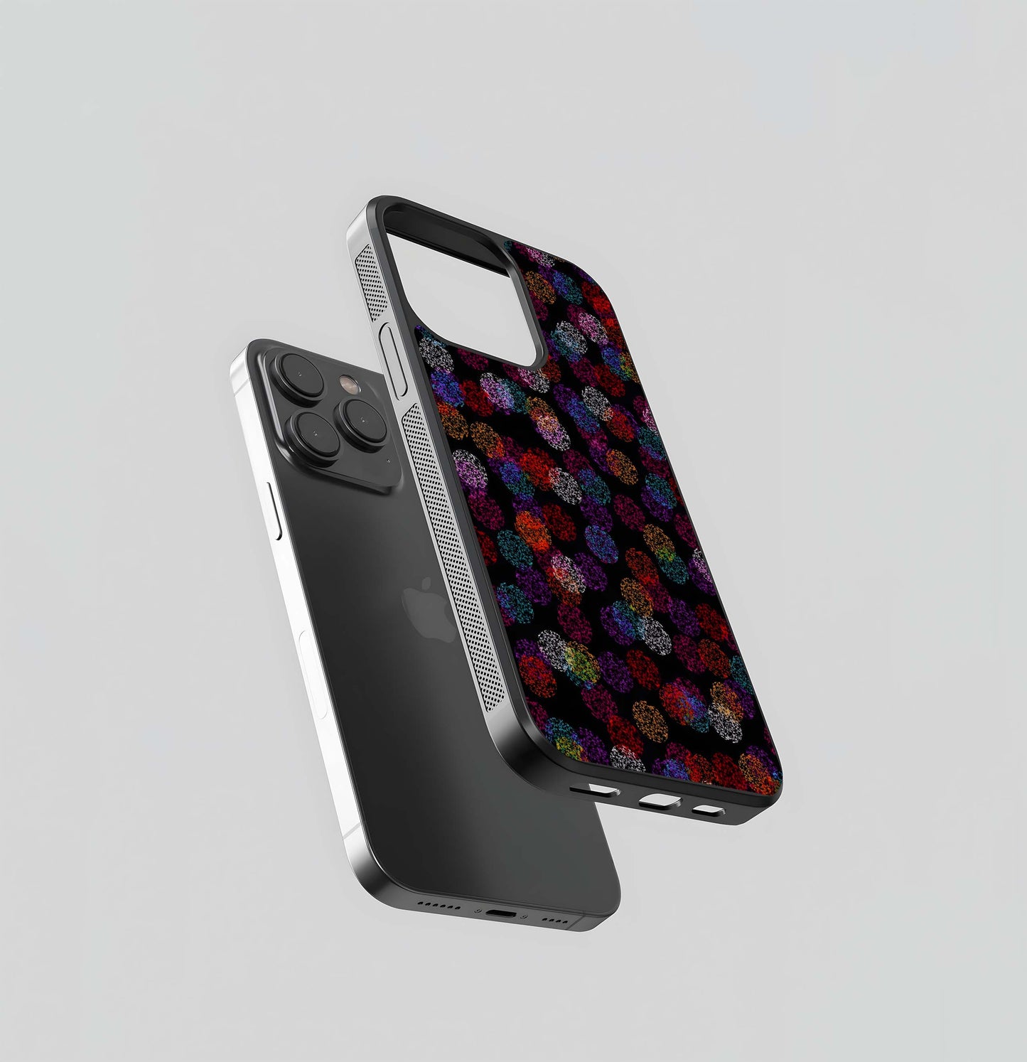 Particle Overlay Glass Case