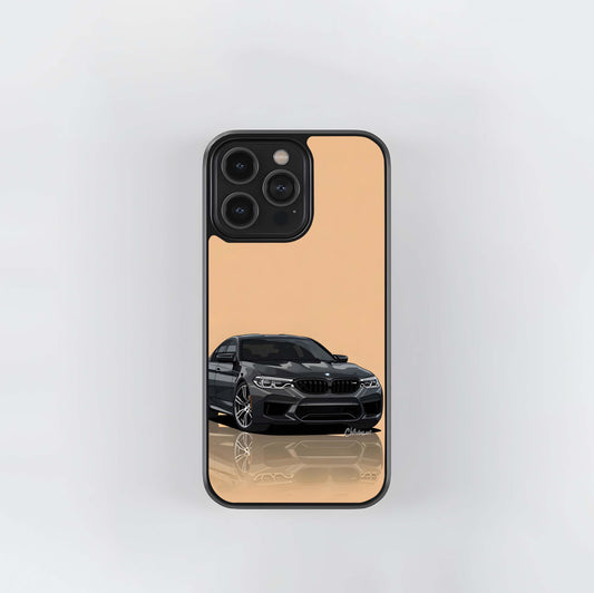 Illustrated BMW M5 Glass Case
