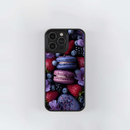 Berry Macaron Delight Glass Case