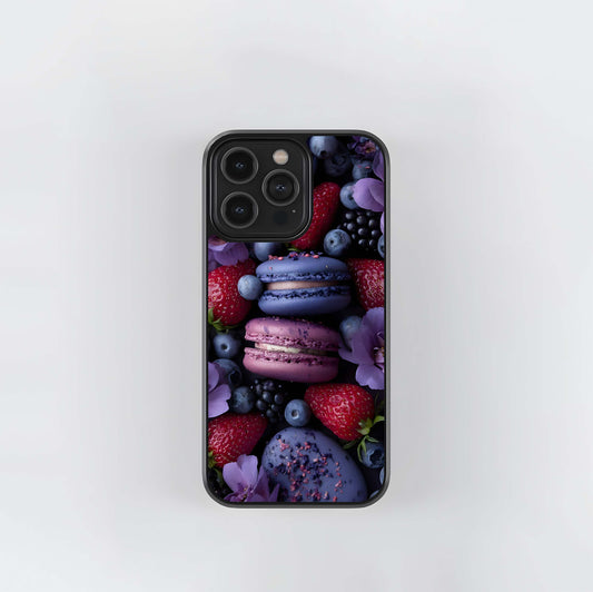 Berry Macaron Delight Glass Case