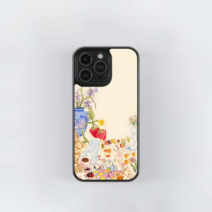 Aesthetic Retro Bloom Board Glass Case