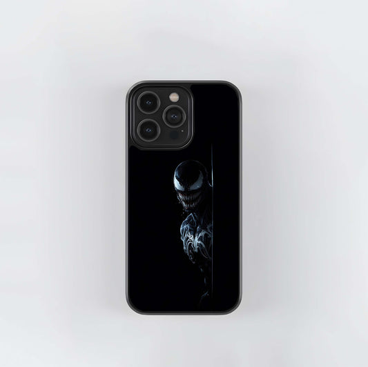Venom Peeking in the Dark Glass Case