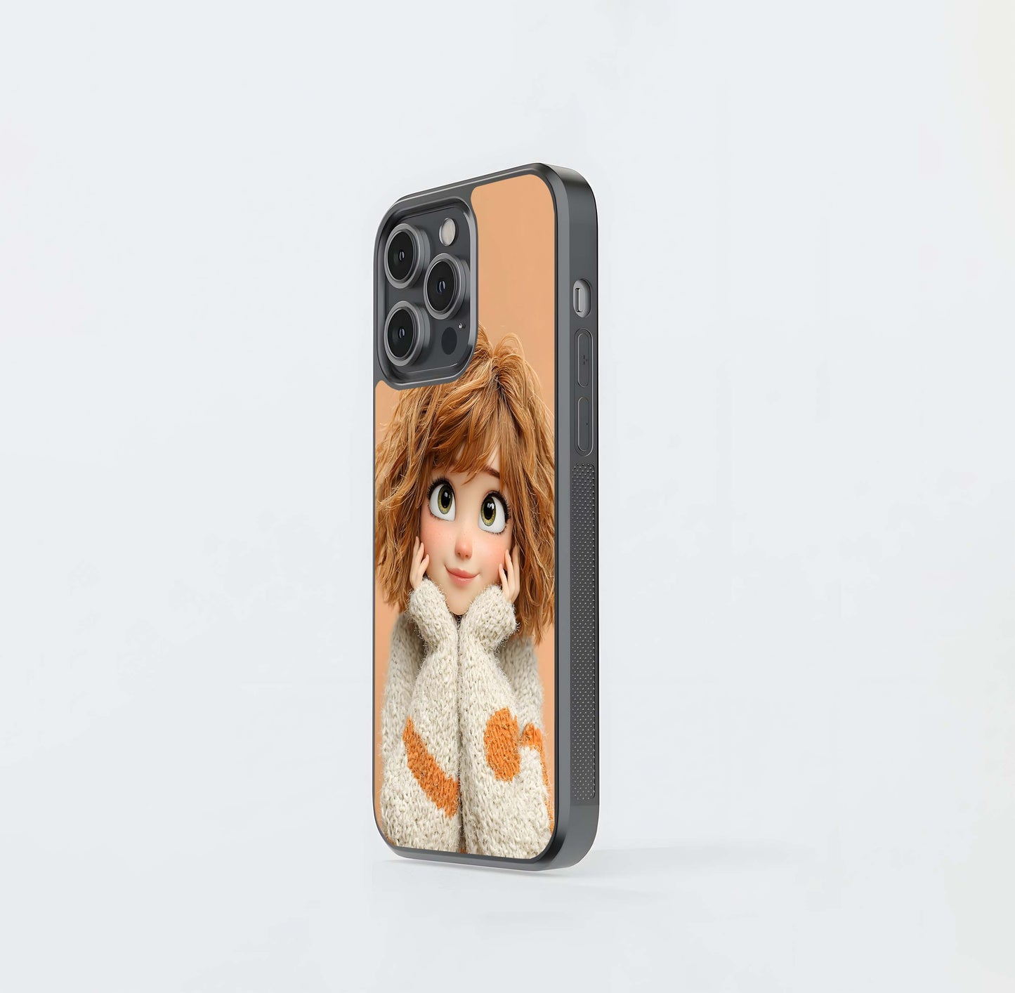 Cozy Cartoon Cutie Glass Case