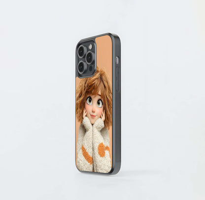 Cozy Cartoon Cutie Glass Case