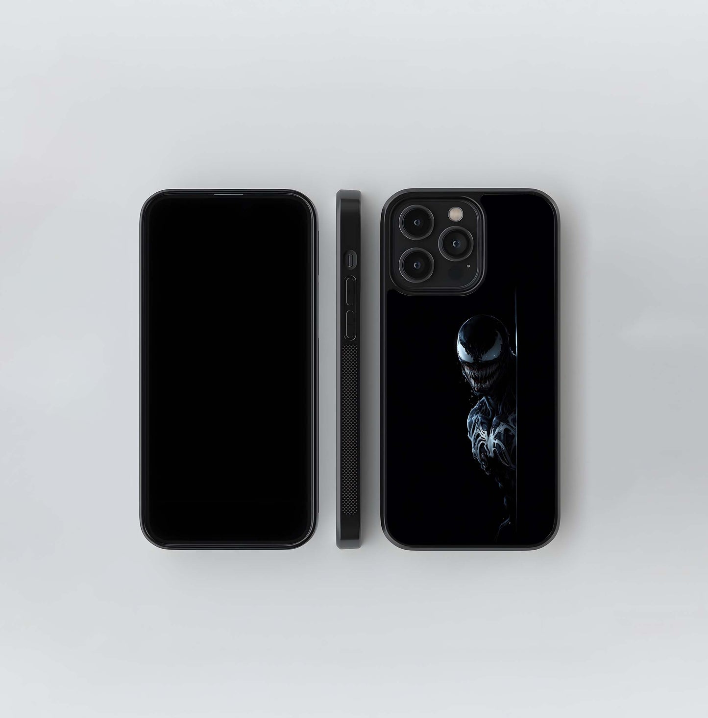 Venom Peeking in the Dark Glass Case