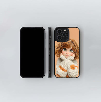 Cozy Cartoon Cutie Glass Case