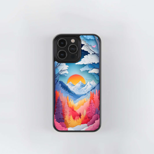Dreamy Sunset Pines Glass Case / Cover