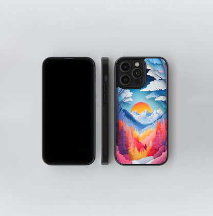 Dreamy Sunset Pines Glass Case / Cover