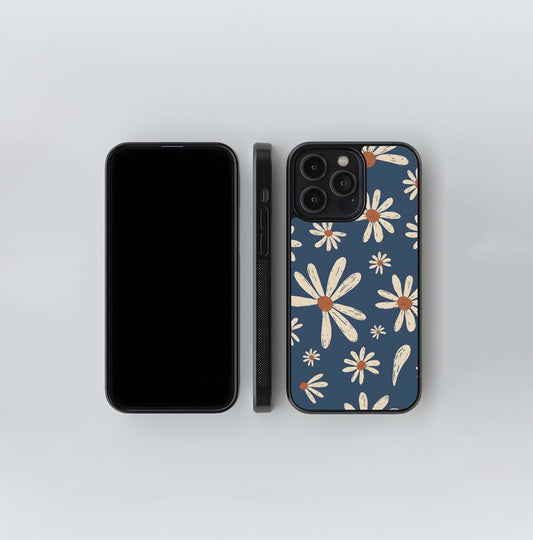 Daisy Flower Glass Case