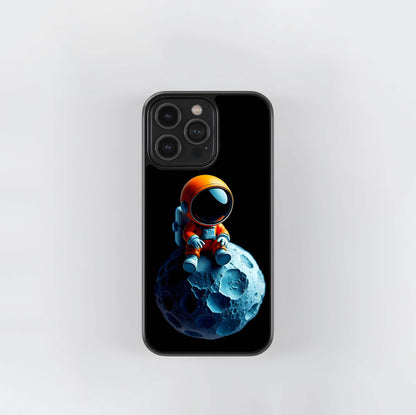 Little Astronaut on the Moon Glass Case