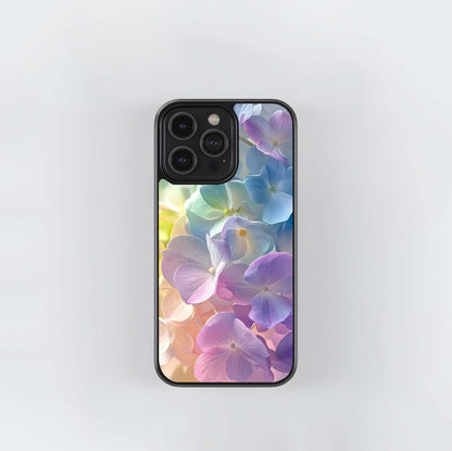 Pastel Hydrangea Gradient Glass Case