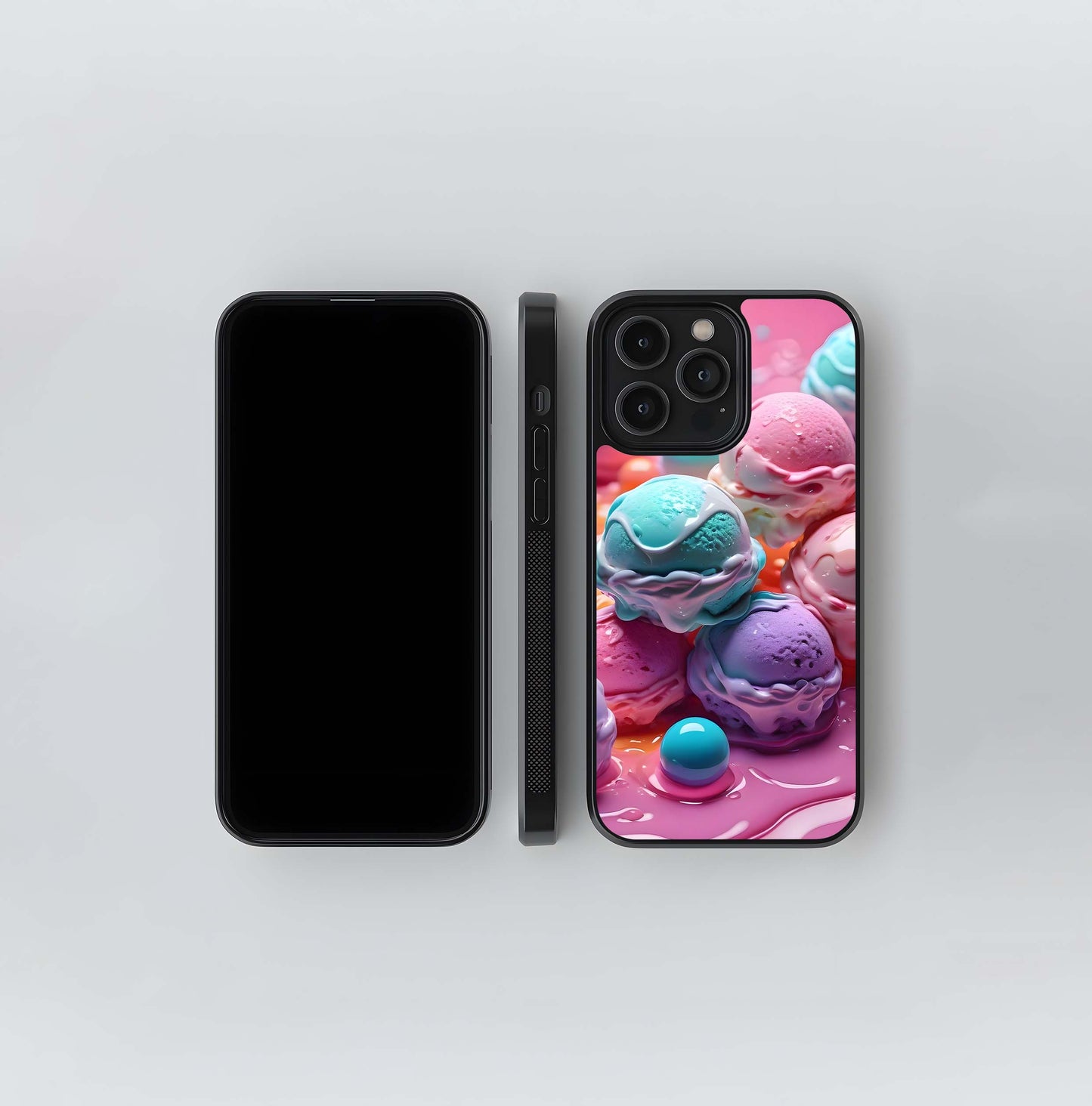 Pastel Melt Ice Cream Glass Case