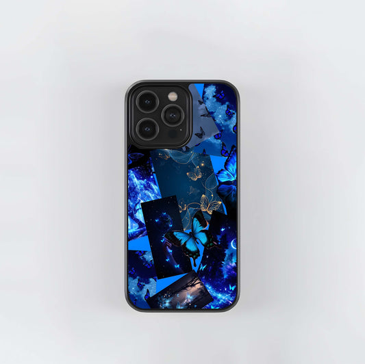 Cosmic Butterflies Glass Case