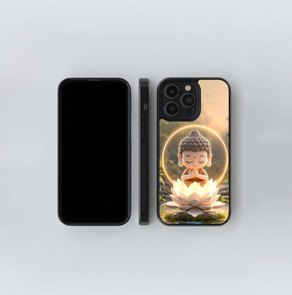 Zen Forest Baby Buddha Glass Case