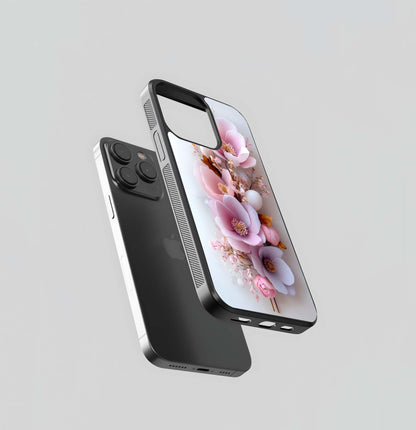 Pastel Spring Bloom Glass Case