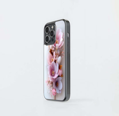 Pastel Spring Bloom Glass Case