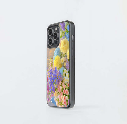 Pastel Spring Bouquet Glass Case