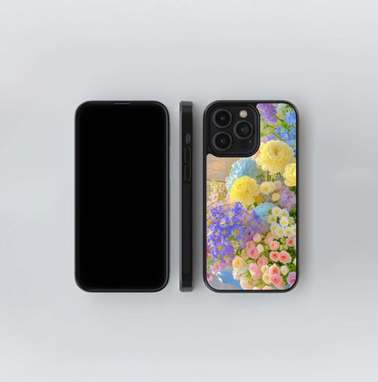 Pastel Spring Bouquet Glass Case