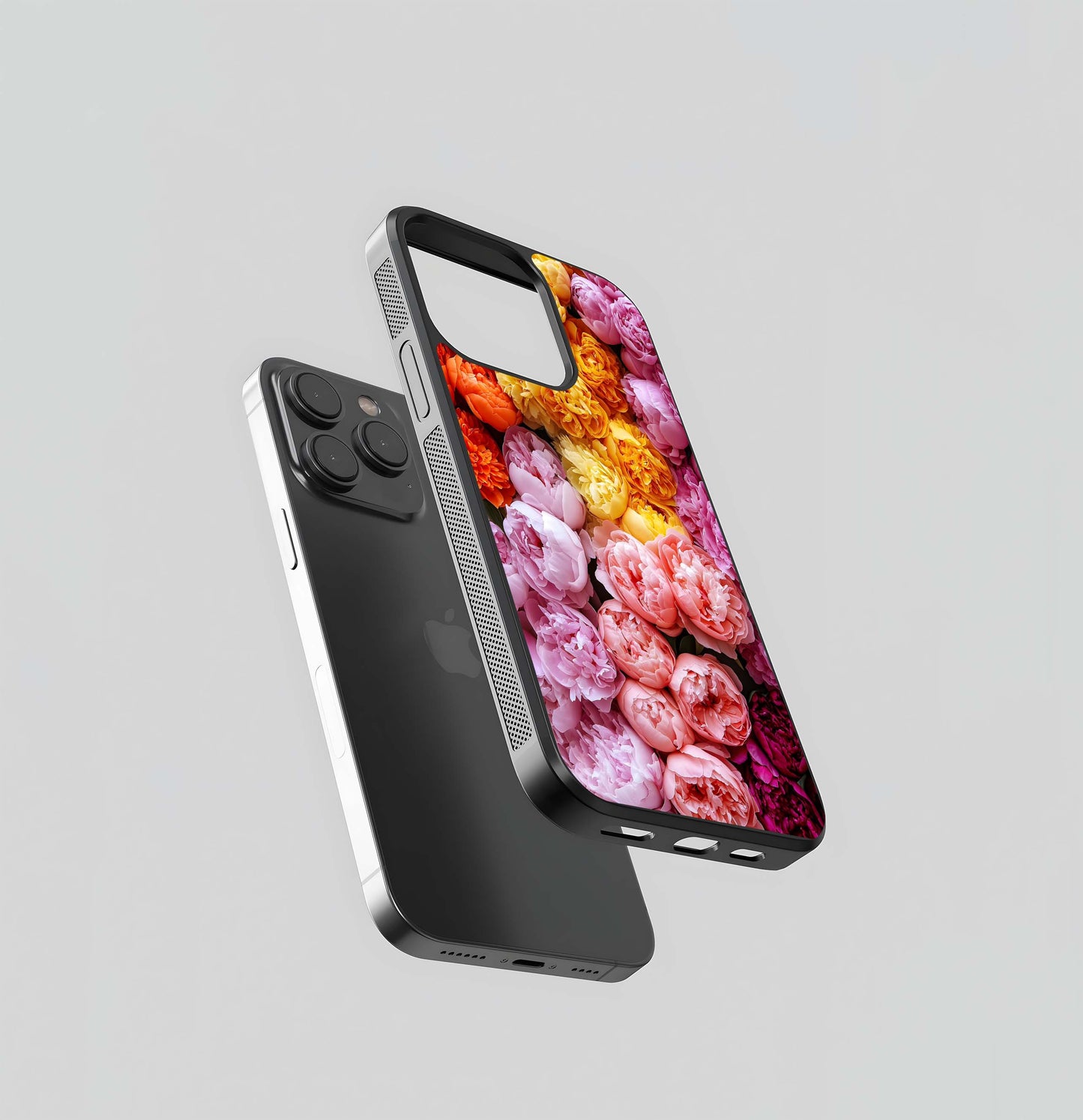 Peony Bloom Spectrum Glass Case