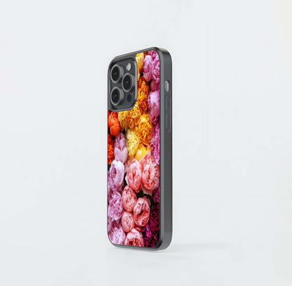 Peony Bloom Spectrum Glass Case