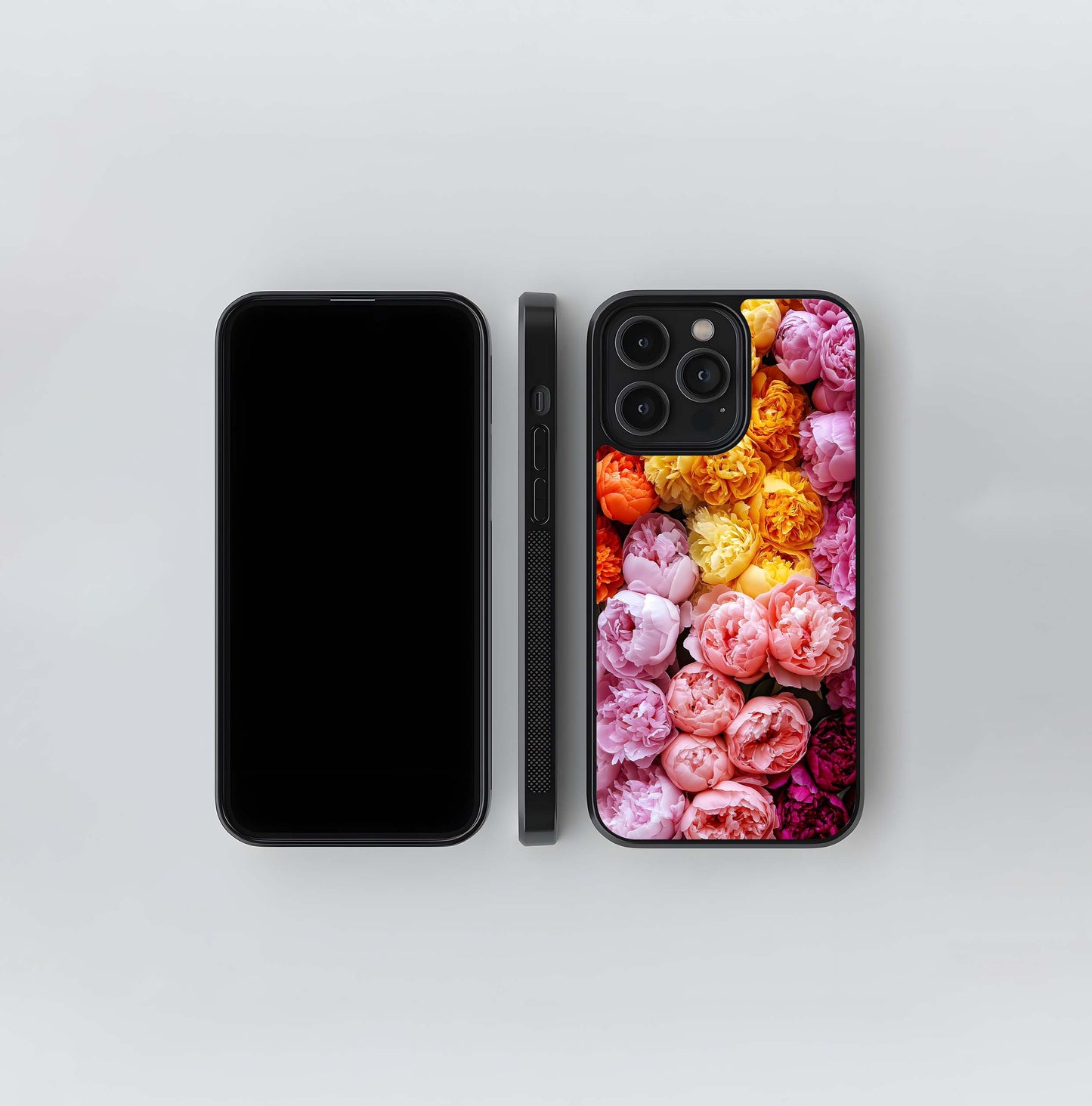 Peony Bloom Spectrum Glass Case